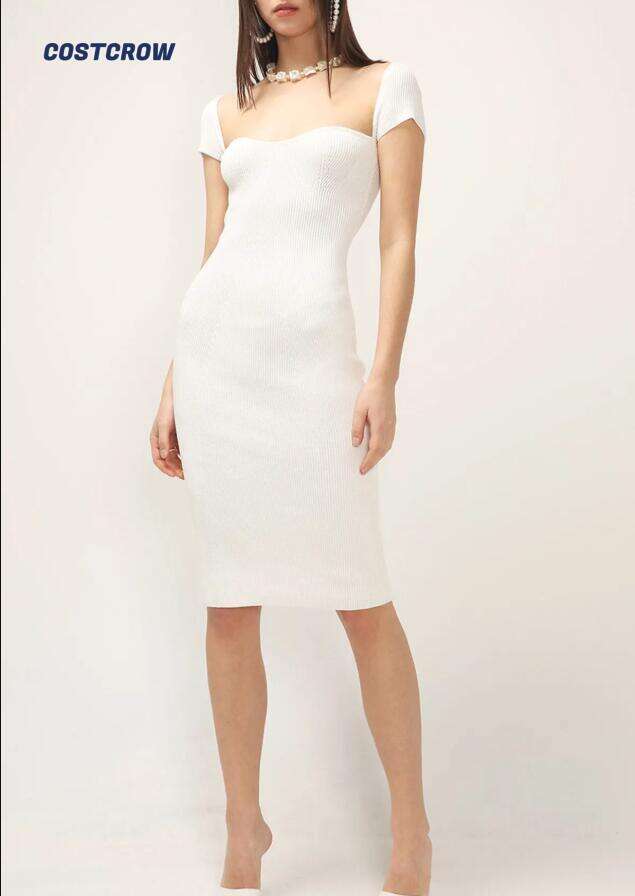 Francesca Ribbed Bustier Dress