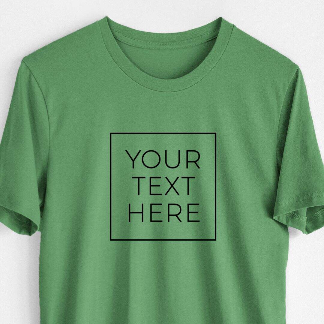 Custom Create Your Own Boxed Design - Lightweight 100% Cotton Unisex Crewneck