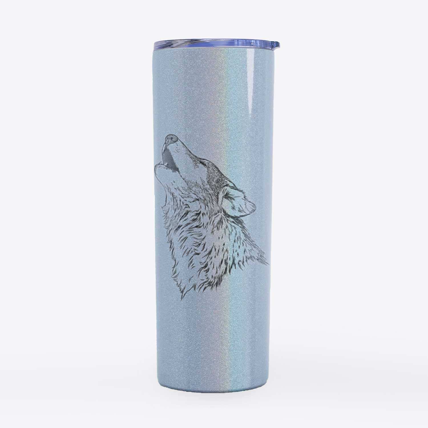 Canis lupus - Grey Wolf Howling - 20oz Skinny Tumbler