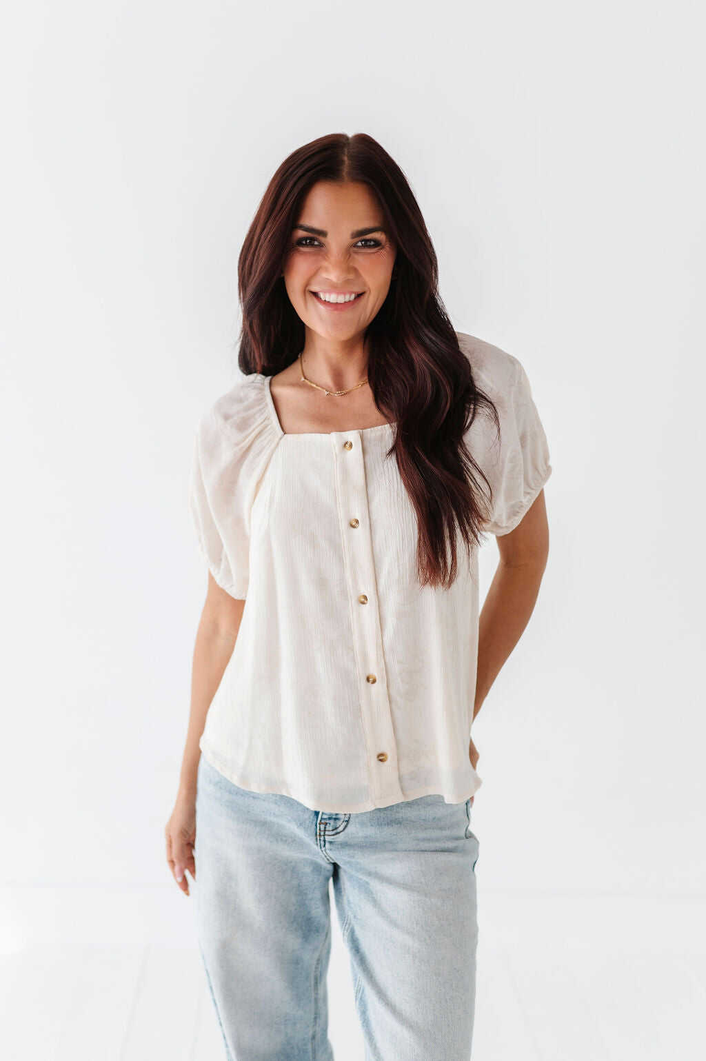 Nora Button Up - Size 3XL Left