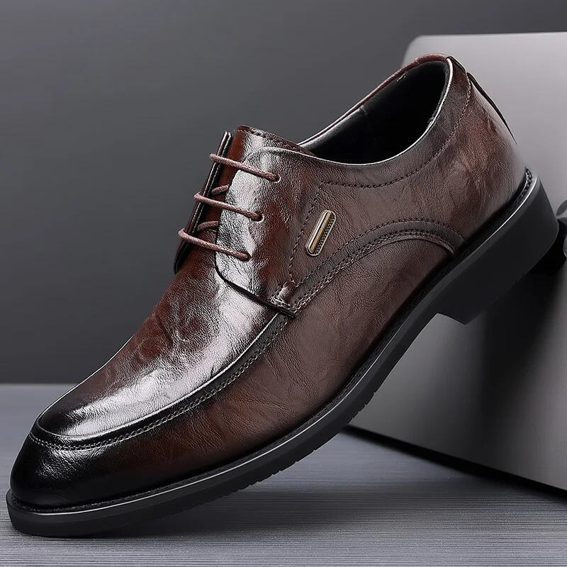 🔥HOT SALE-Men's Genuine Leather Shoes 2023 Winter New Business Formal Shoes Fashion Casual Shoes