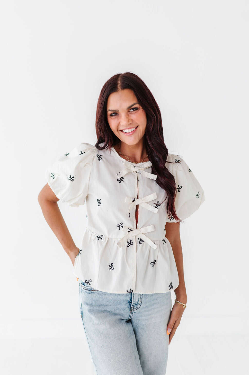Paris Tie Blouse