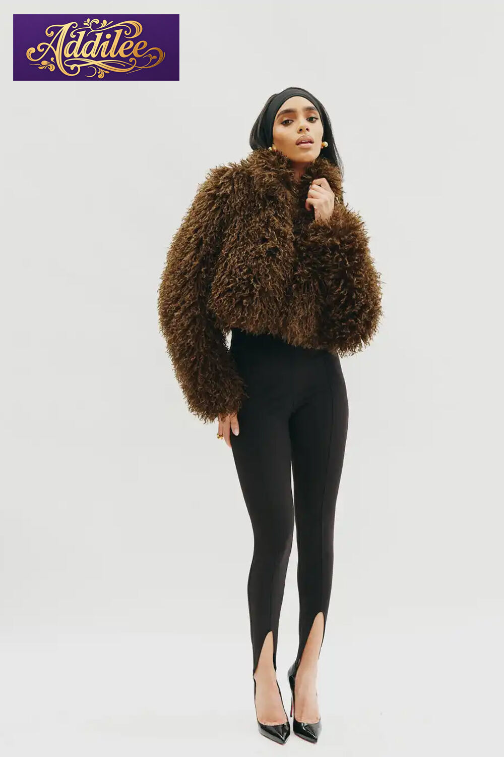 Regina Shearling Coat - Cropped