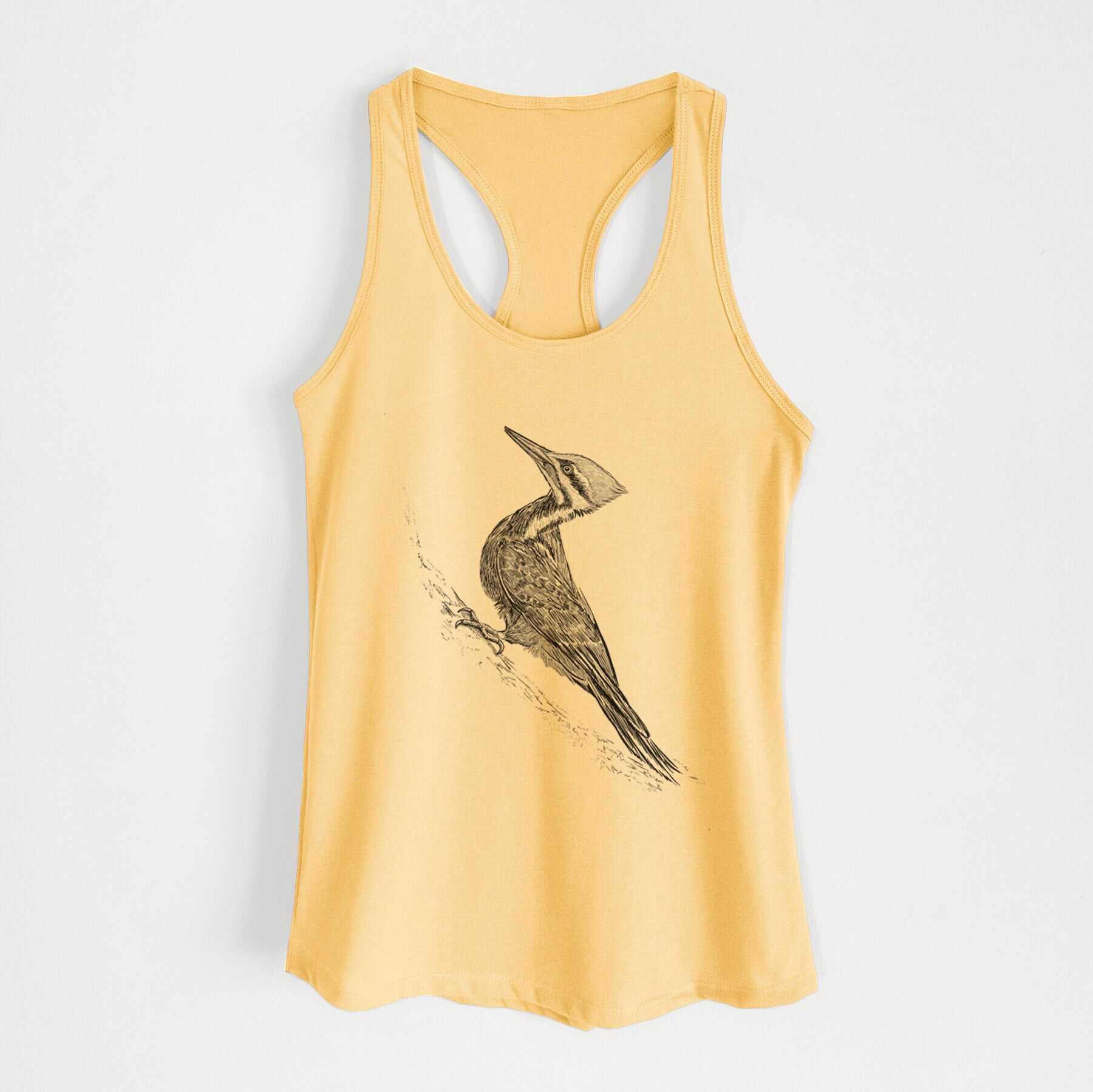 Pileated Woodpecker - Dryocopus pileatus - Women's Racerback Tanktop