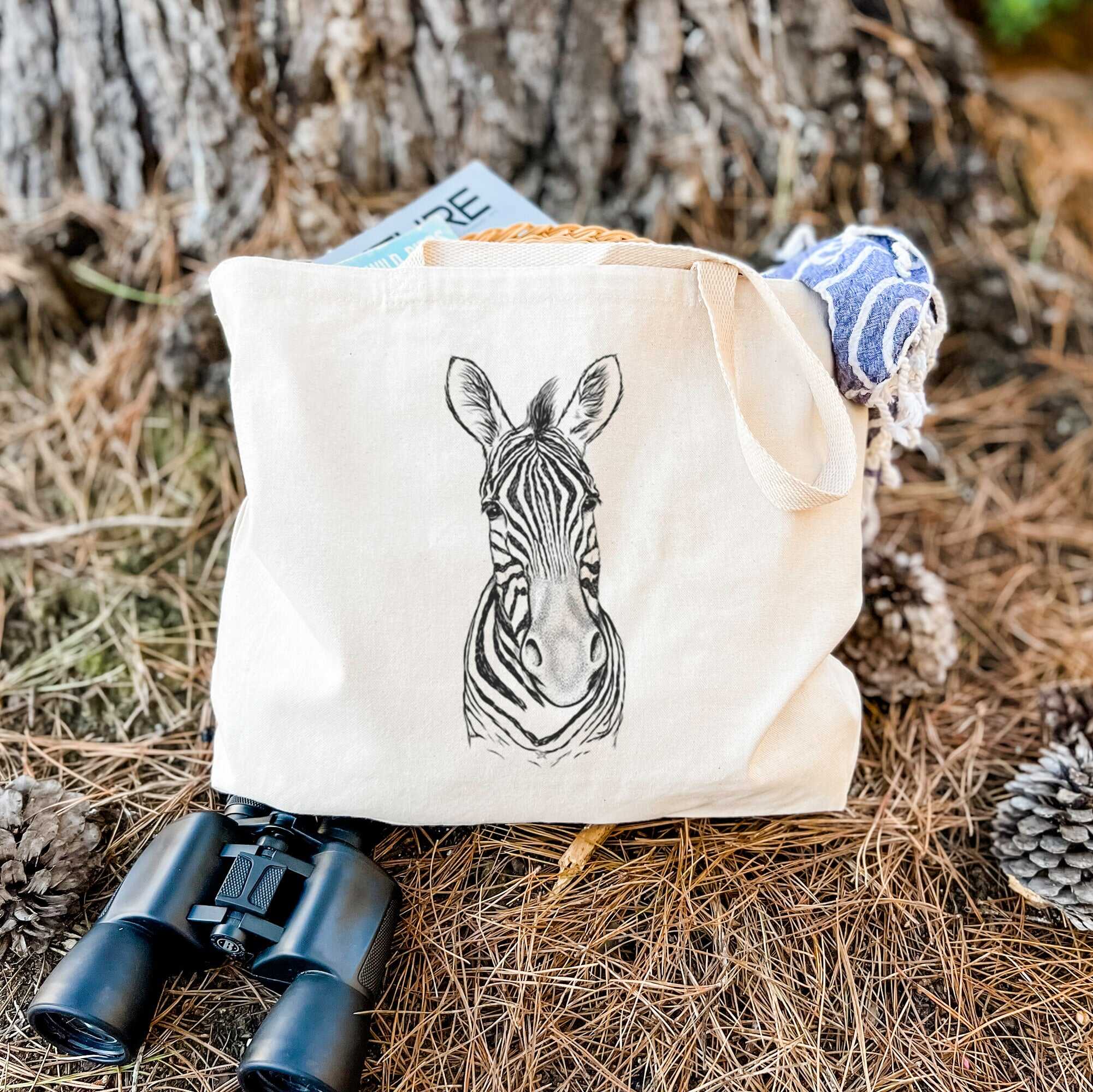Damara Zebra - Equus quagga antiquorum - Tote Bag