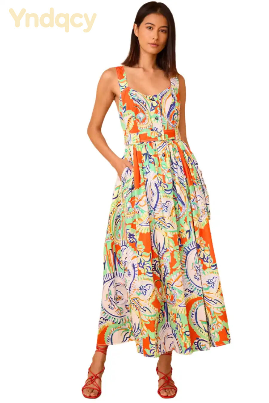 Hunter Bell Cleo Dress in Amalfi Tiles
