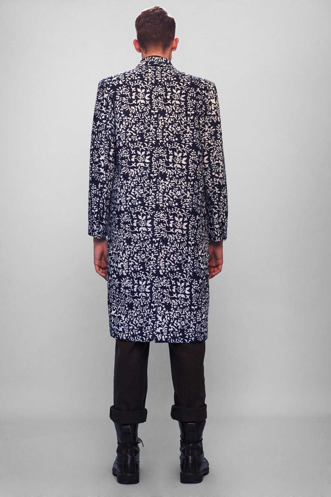 TOPOL coat - Indigo print