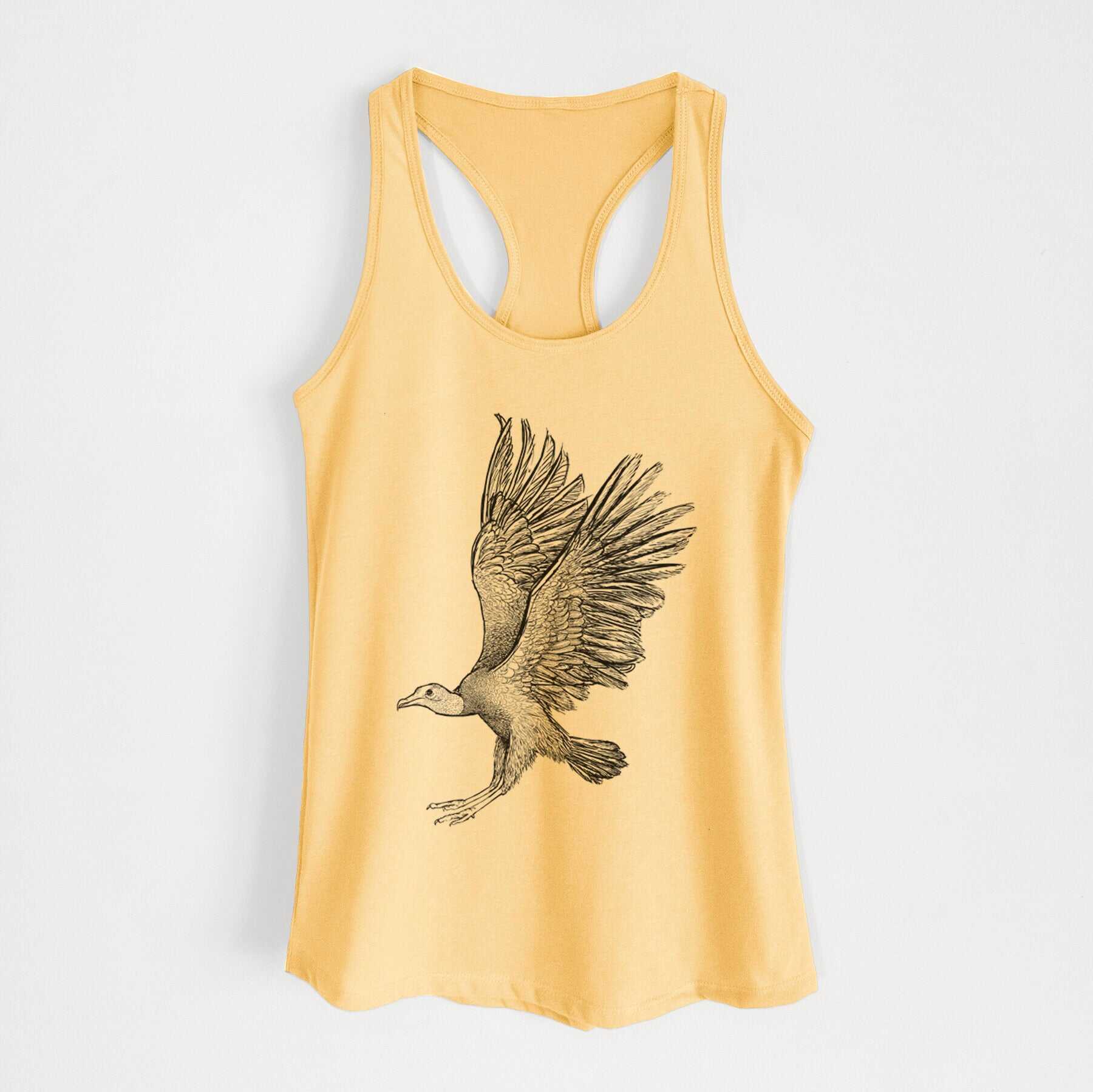Black Vulture - Coragyps atratus - Women's Racerback Tanktop