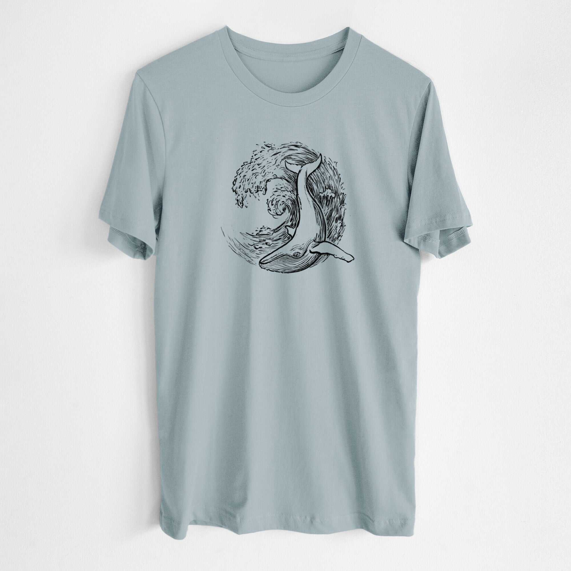 Whale Wave - Lightweight 100% Cotton Unisex Crewneck