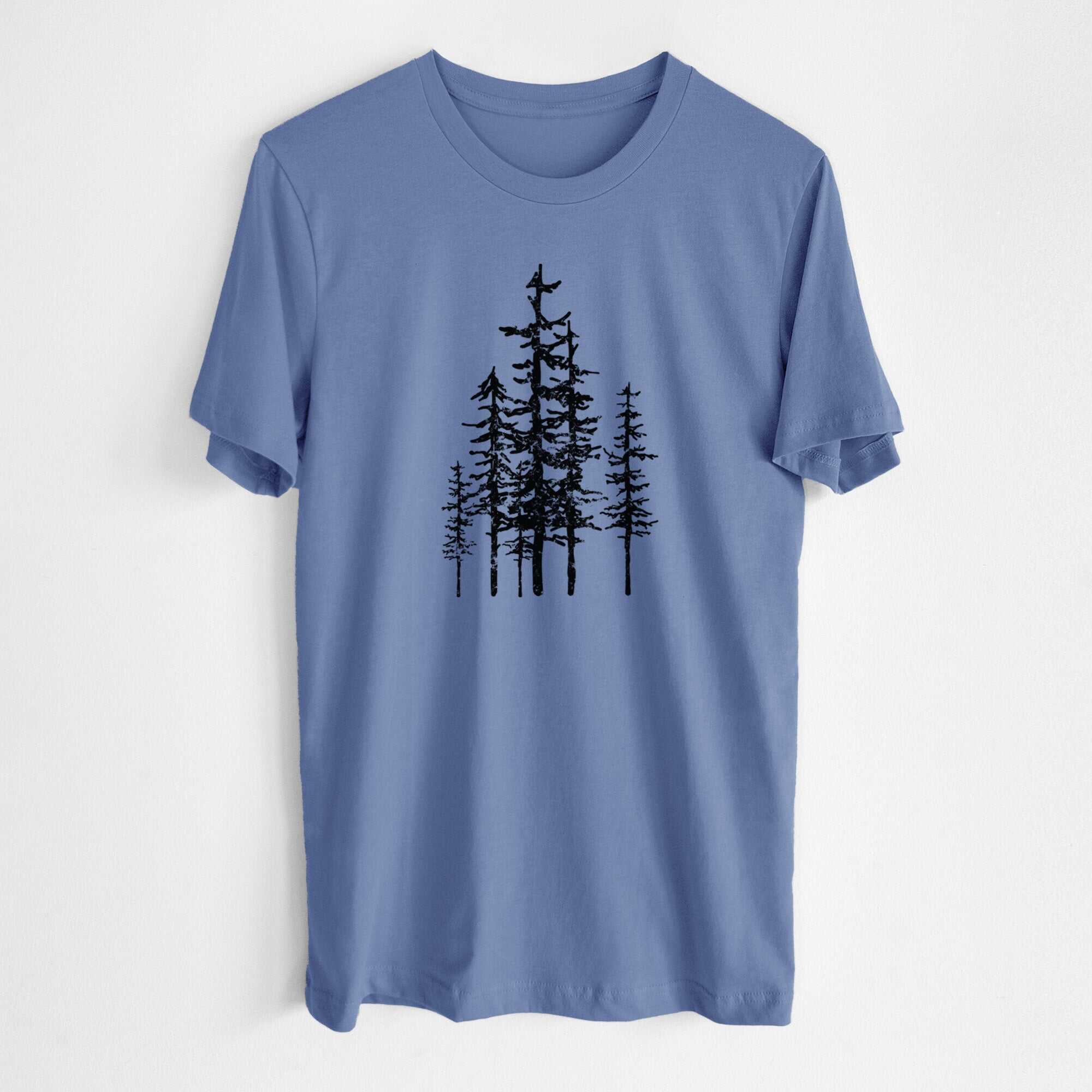 Evergreen Trees - Lightweight 100% Cotton Unisex Crewneck