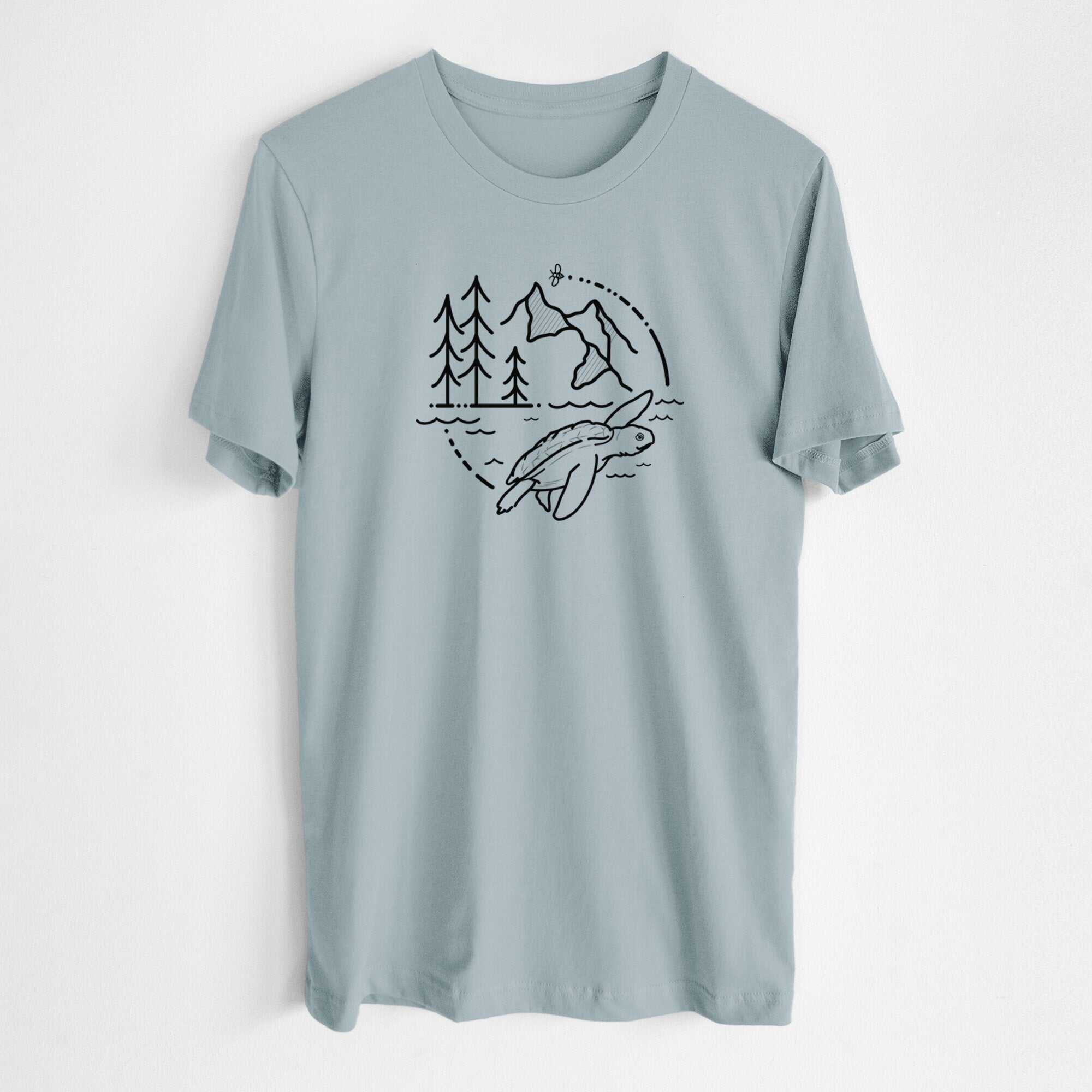 It's All Connected - Kemps Ridley Turtle - Lightweight 100% Cotton Unisex Crewneck