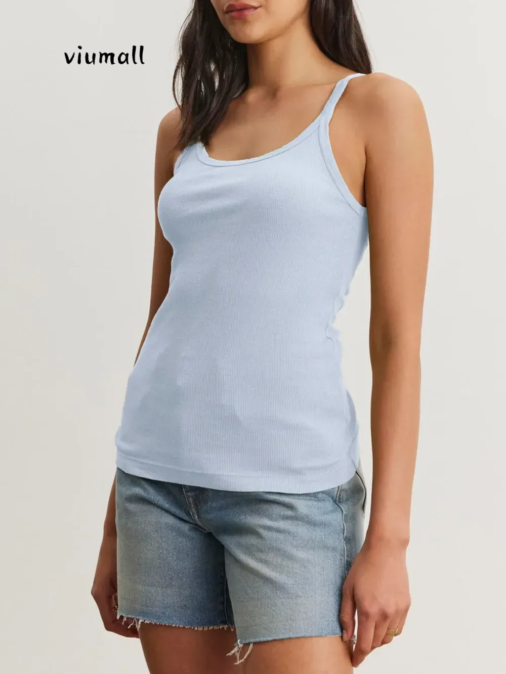 viumall Simple Vest Top