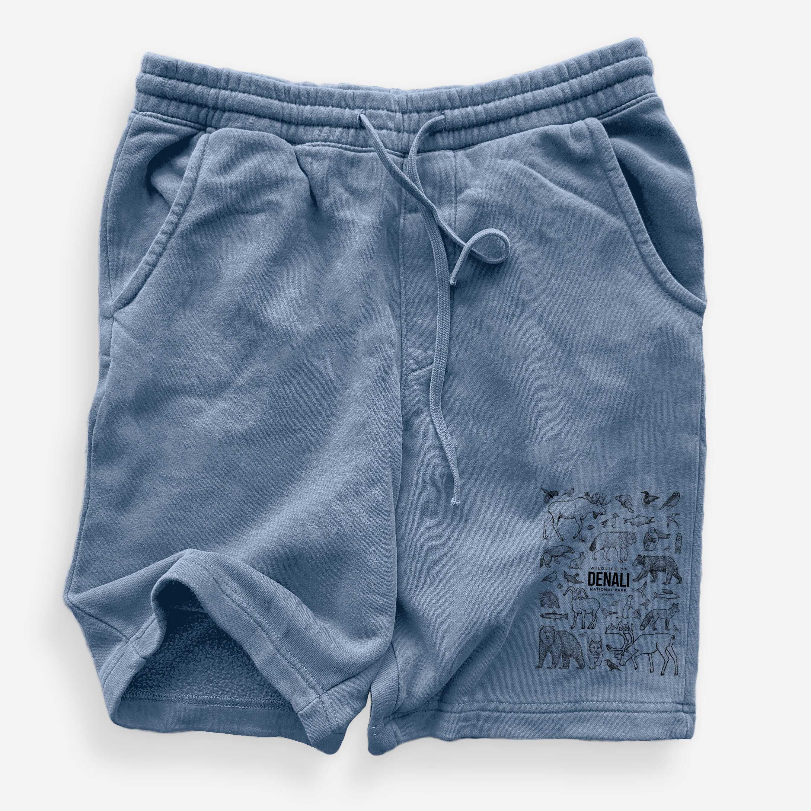 Wildlife of Denali National Park - Unisex Pigment Dyed Shorts