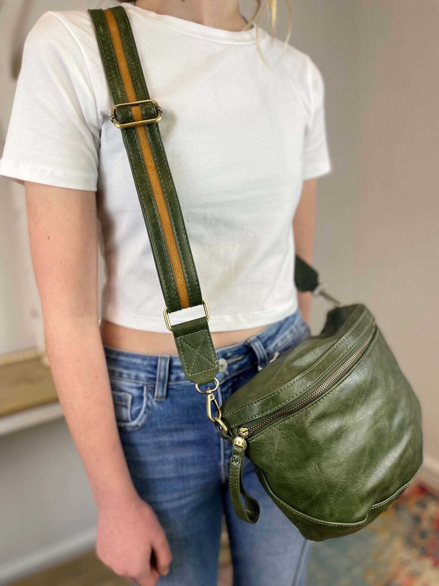 Laura Contrast Strap Sling Belt Bag
