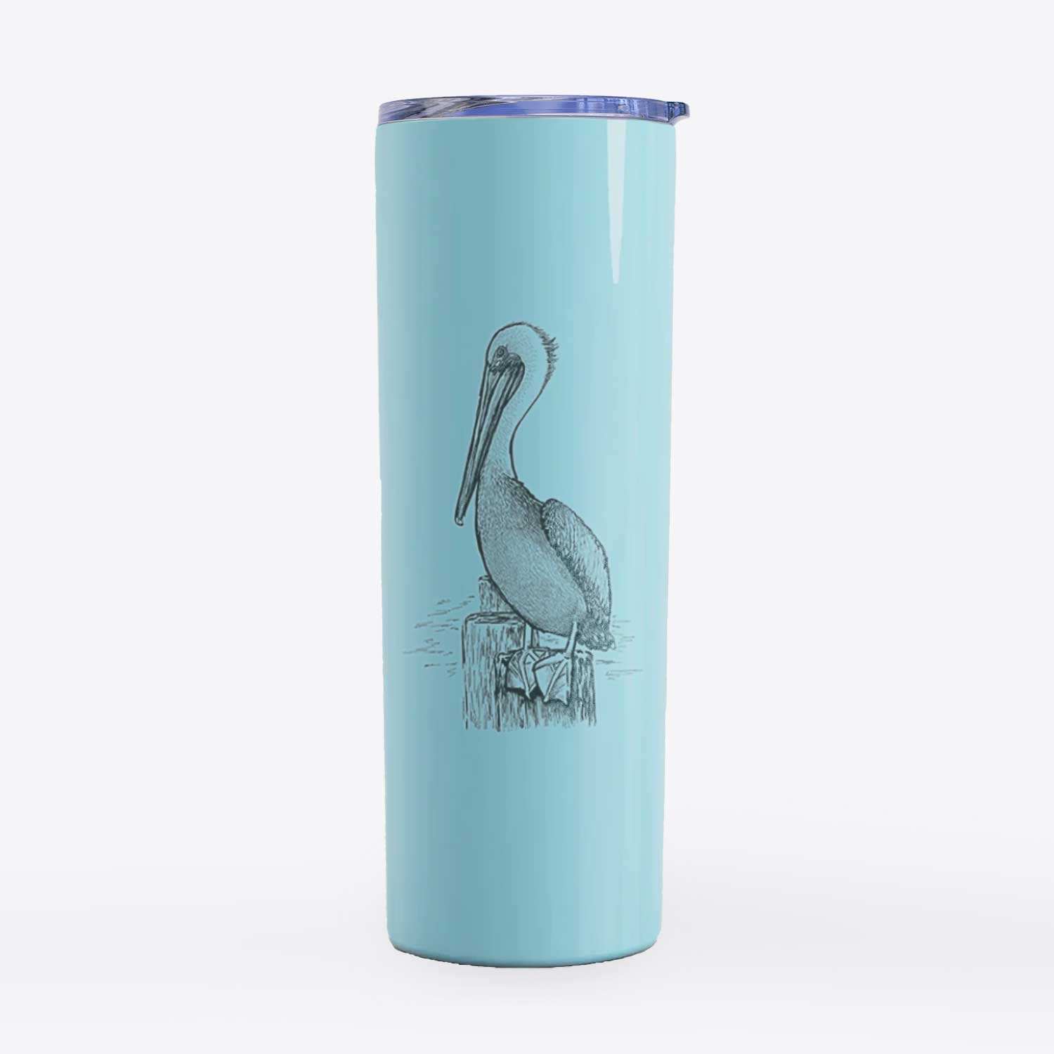 Pelecanus occidentalis - Brown Pelican - 20oz Skinny Tumbler