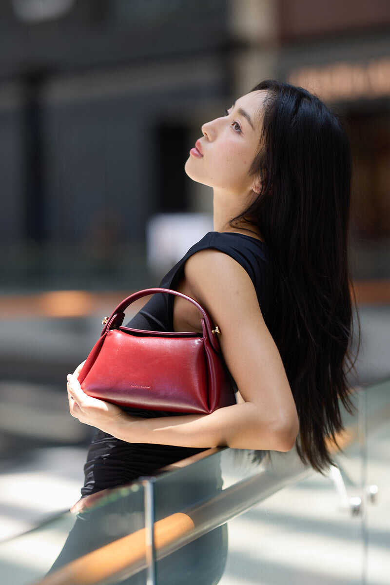 Milan Top-Handle Bag in Cherrywood