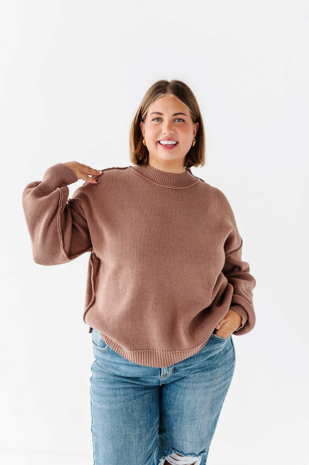 Tristan Drop Shoulder Sweater - Size 3X Left