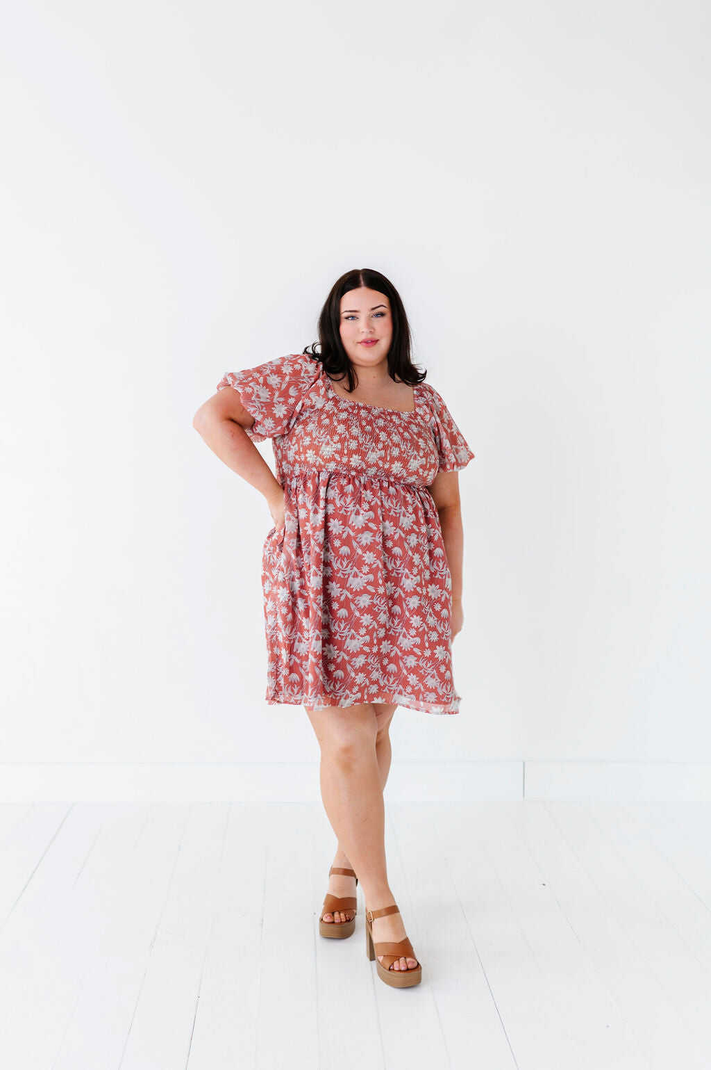 Kimberly Smocked Dress - Size 3X & 4X Left