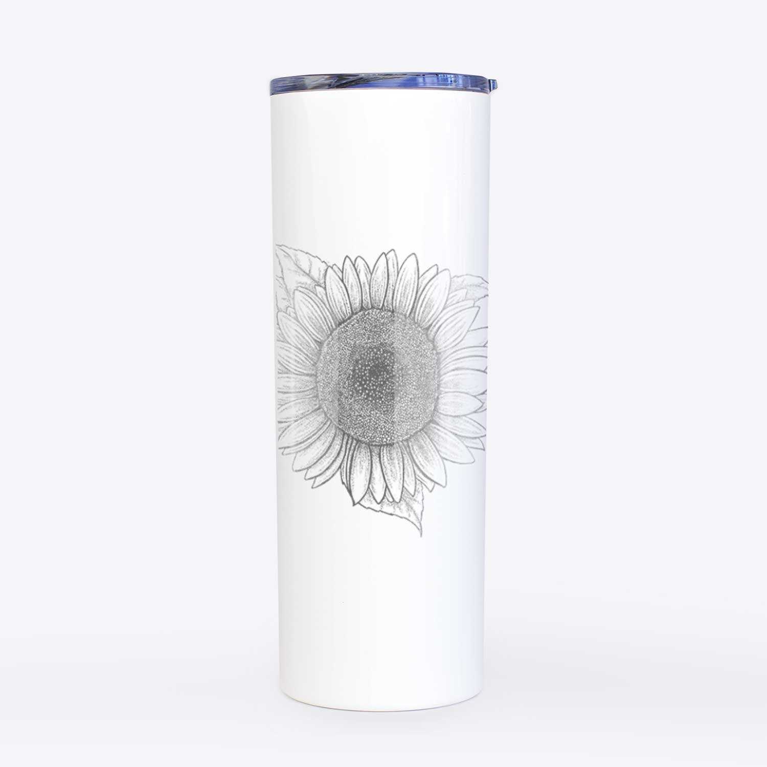 Lemon Queen Sunflower - Helianthus Annuus - 20oz Skinny Tumbler