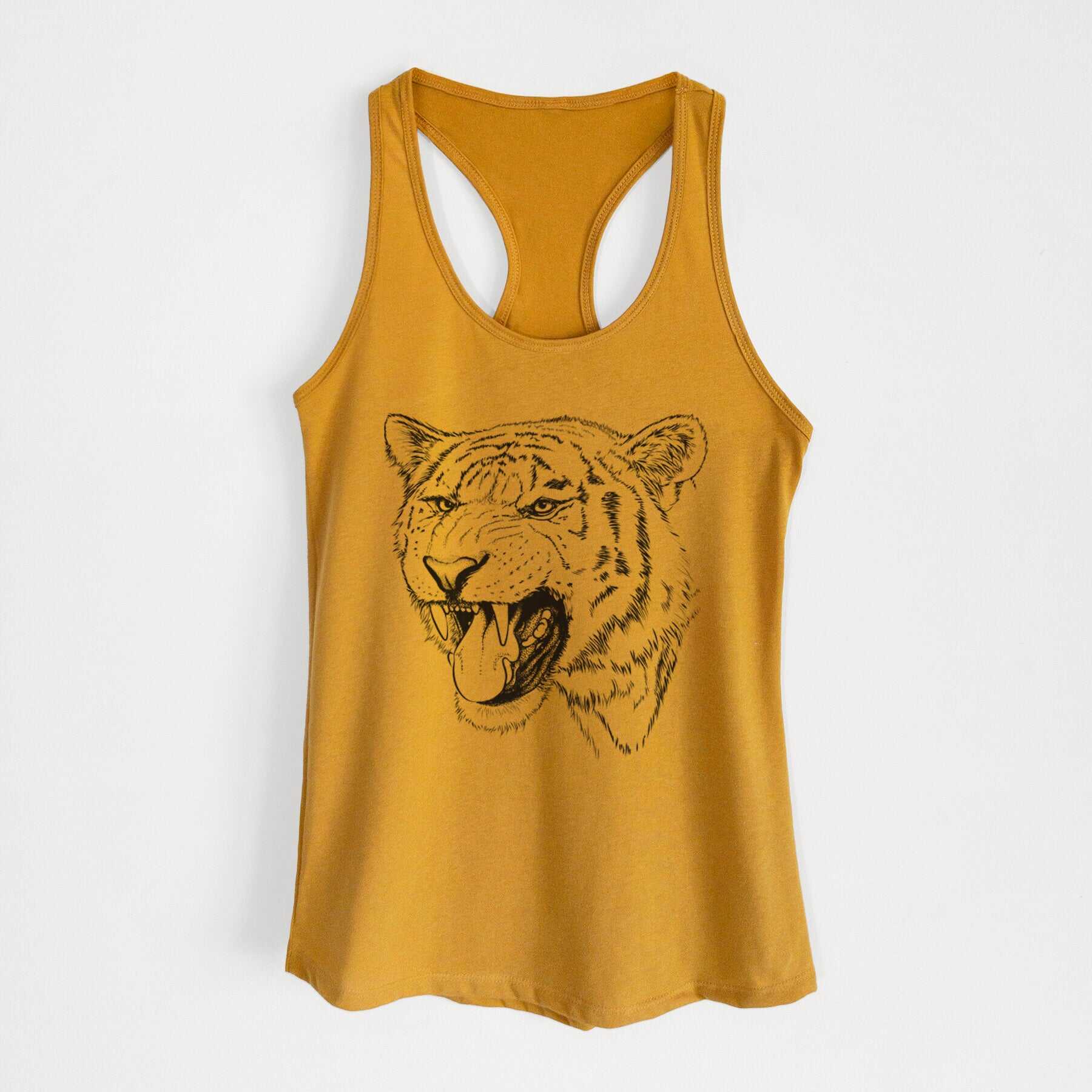 Siberian Tiger - Panthera tigris altaica - Women's Racerback Tanktop