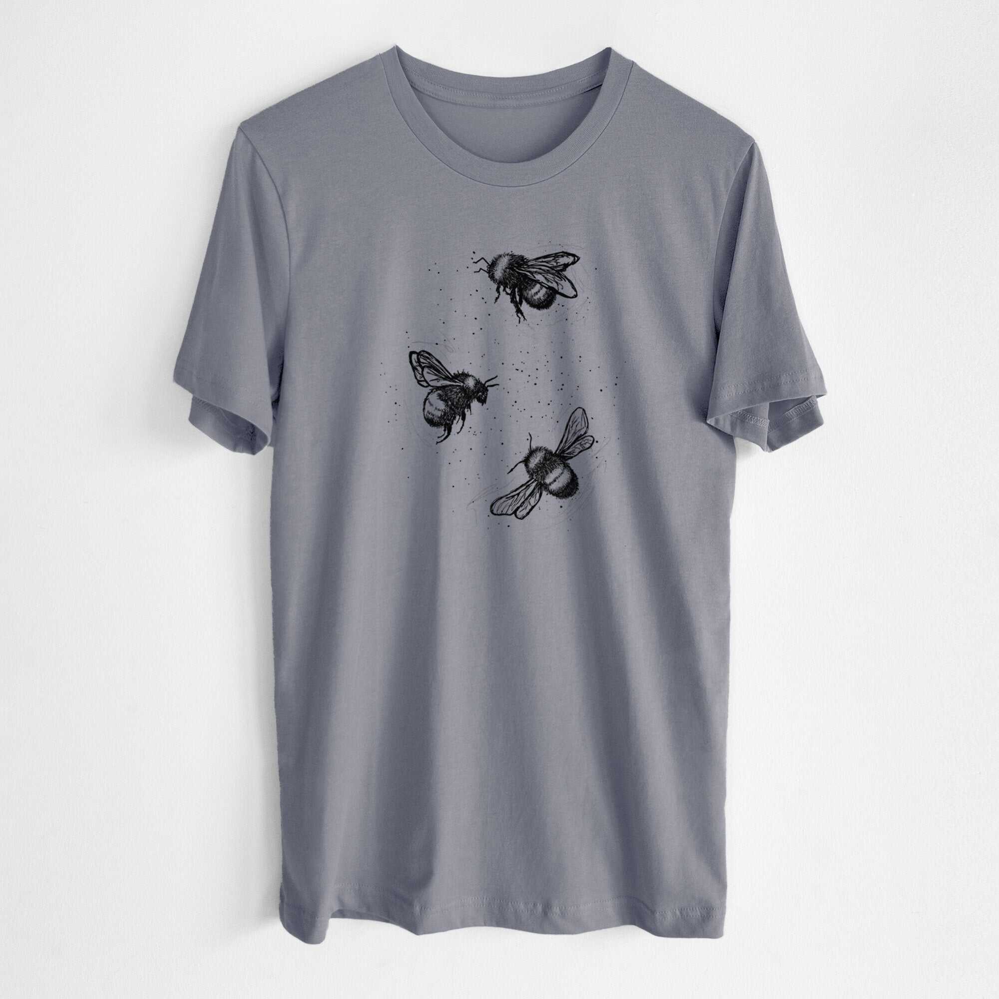 American Bumblebee Trio - Bombus Pensylvanicus - Lightweight 100% Cotton Unisex Crewneck