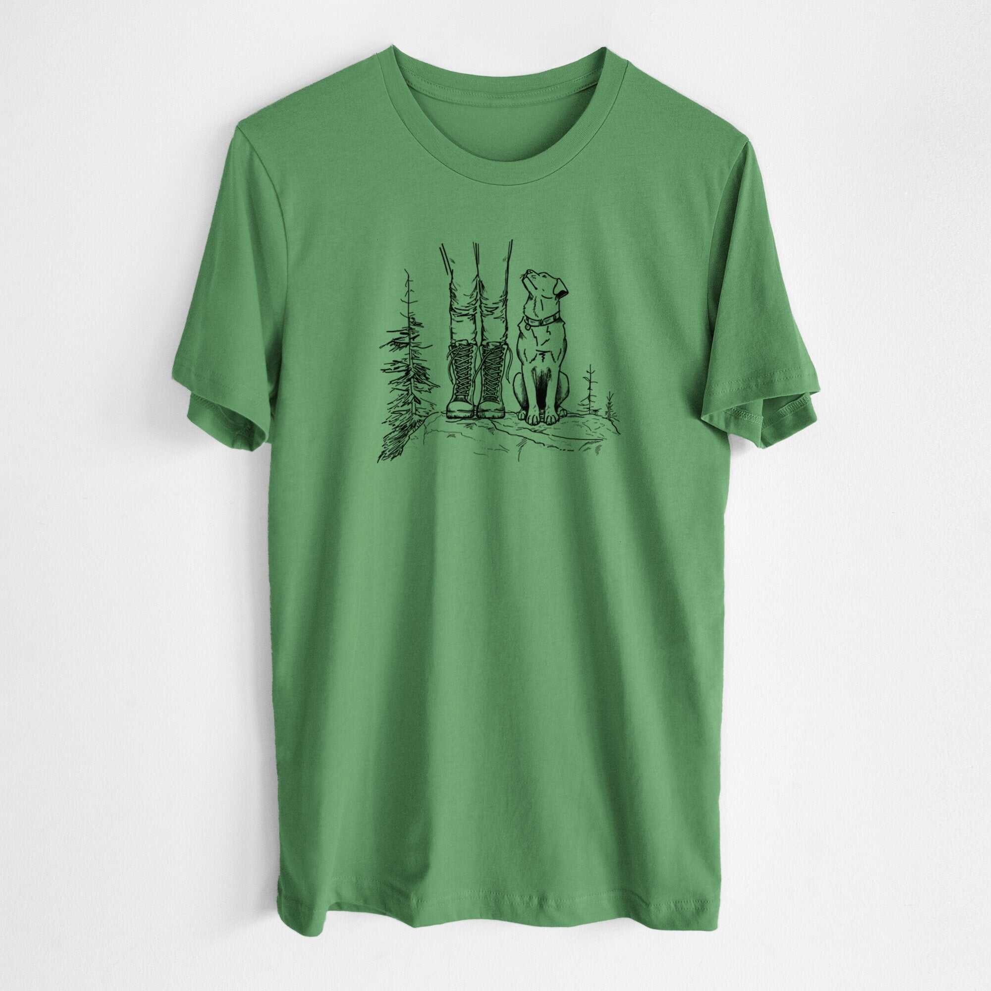 Trail Companions - Hiking with Dogs - Lightweight 100% Cotton Unisex Crewneck