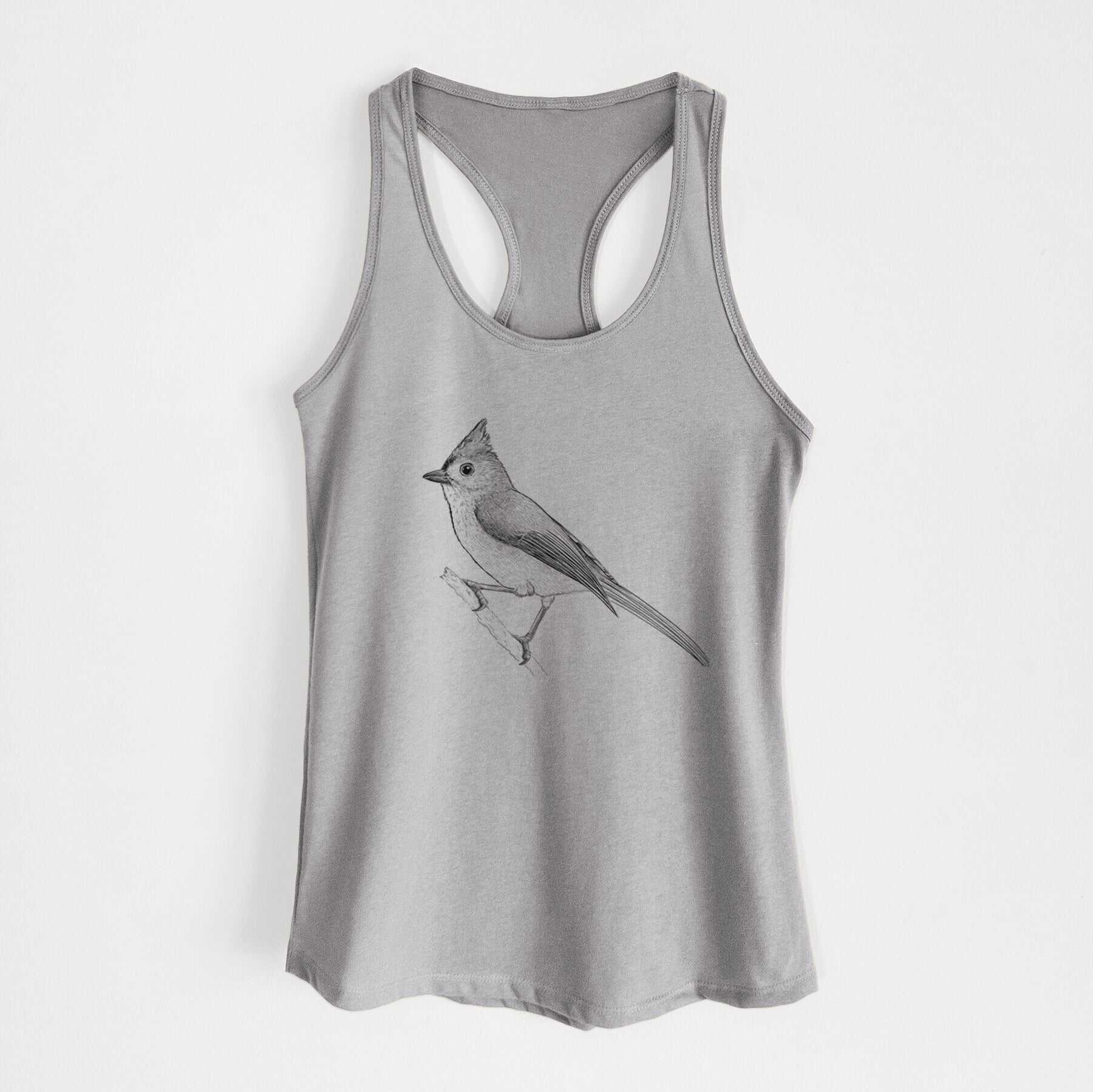 Tufted Titmouse - Baeolophus bicolor - Women's Racerback Tanktop