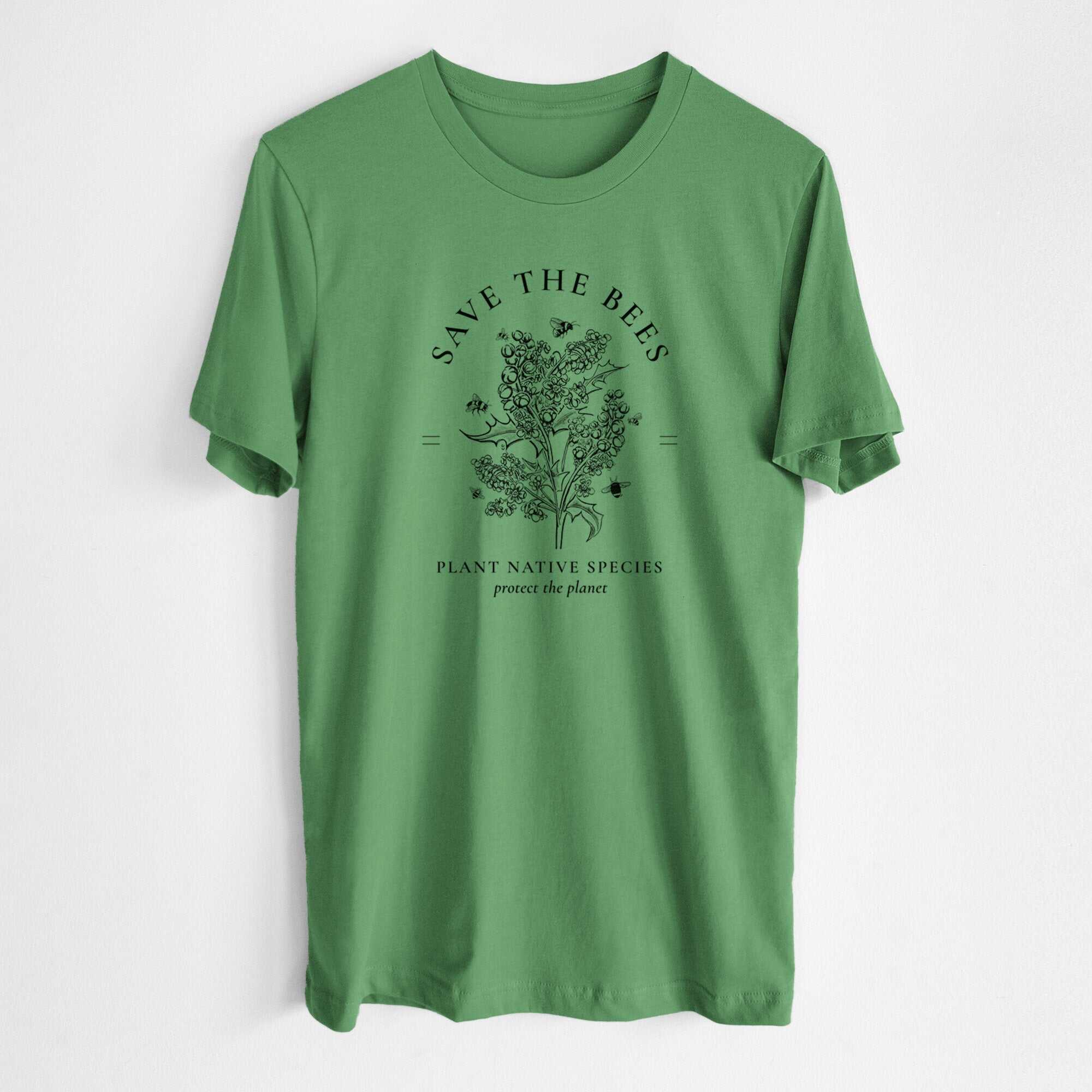 Save the Bees - Plant Native Species - Lightweight 100% Cotton Unisex Crewneck
