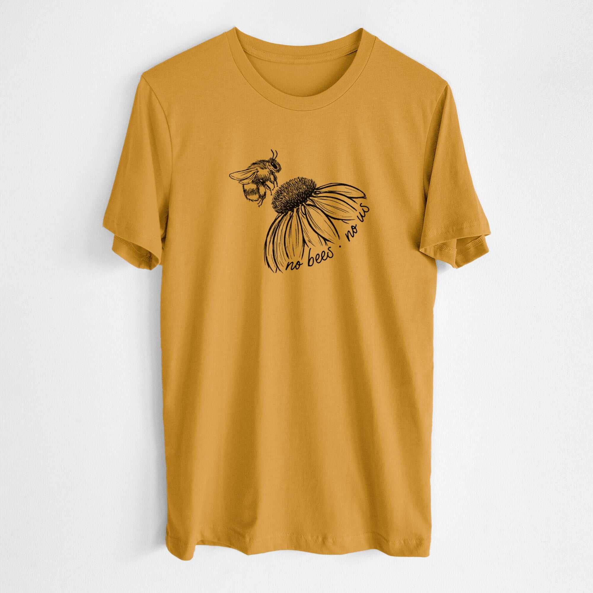 No Bees No Us - Lightweight 100% Cotton Unisex Crewneck
