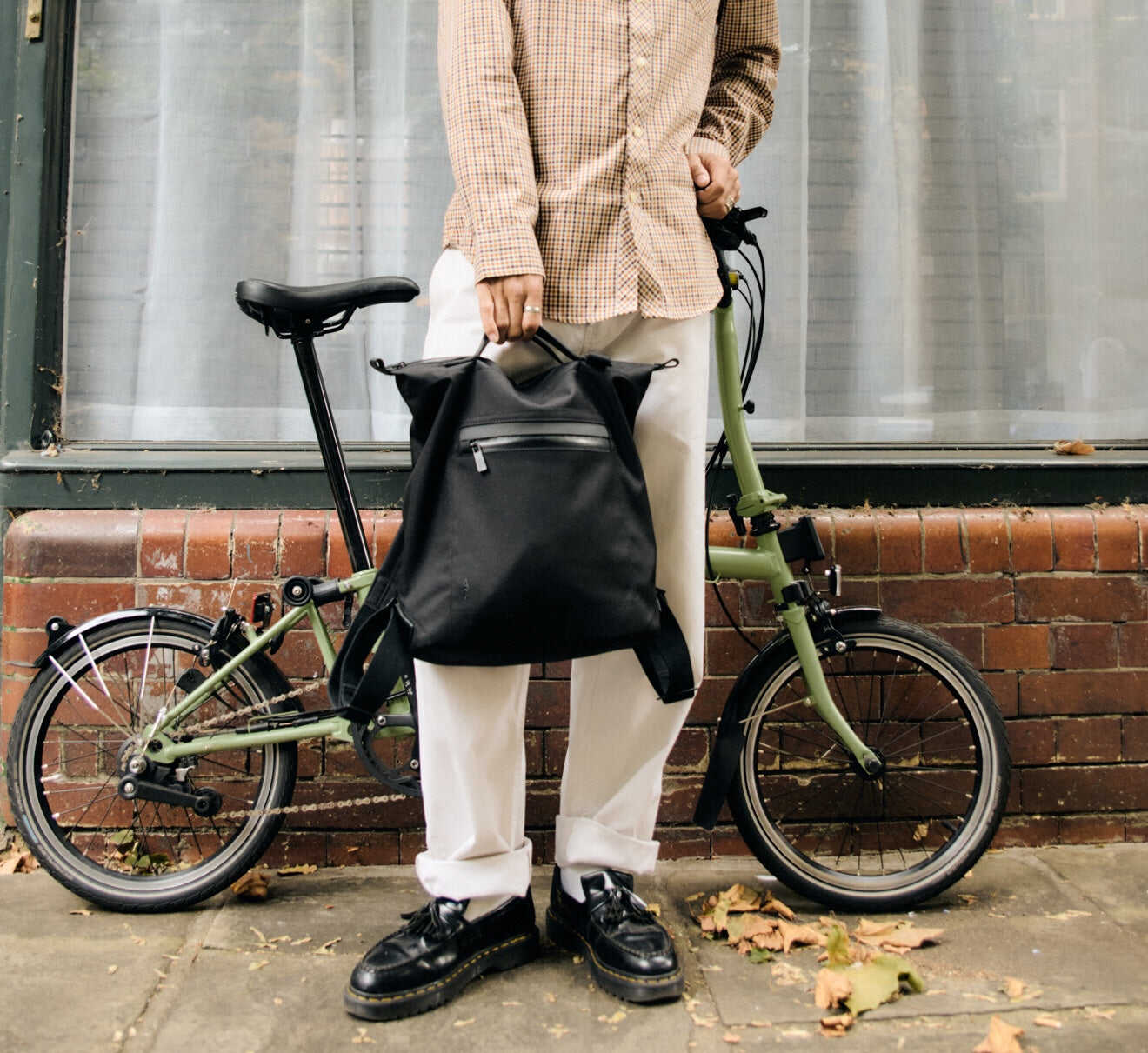 Mini Hoy Travel Cycle Recycled Backpack in Black