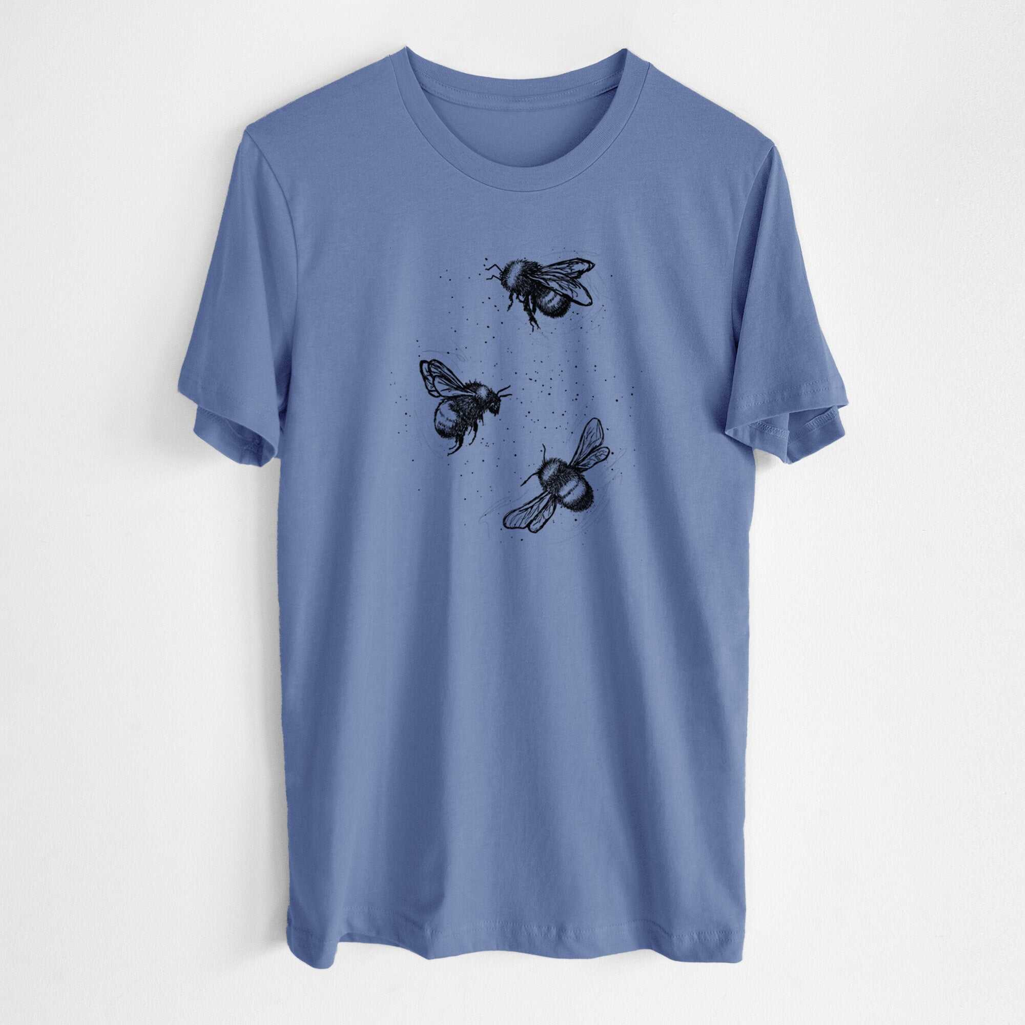 American Bumblebee Trio - Bombus Pensylvanicus - Lightweight 100% Cotton Unisex Crewneck