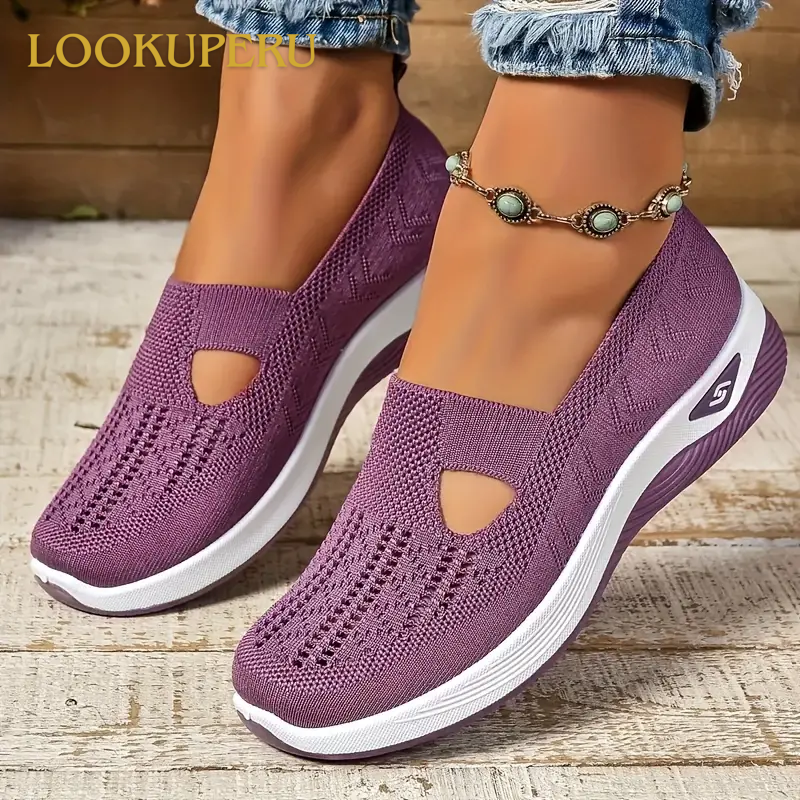 Women's Woven Orthopedic Breathable Soft Sole Shoes