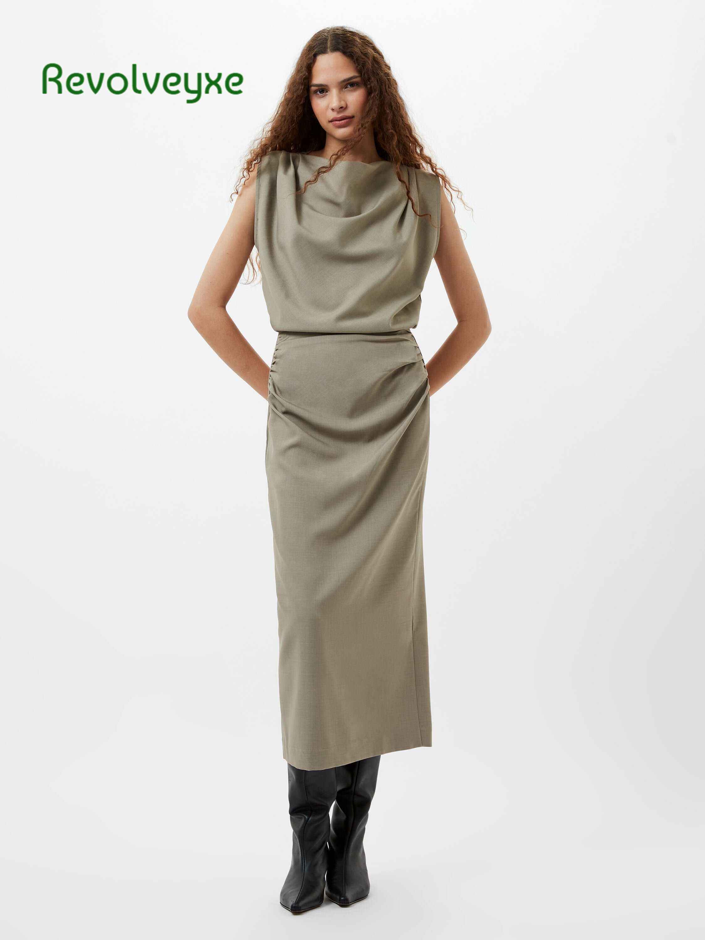 Imola Ruched Midi Skirt