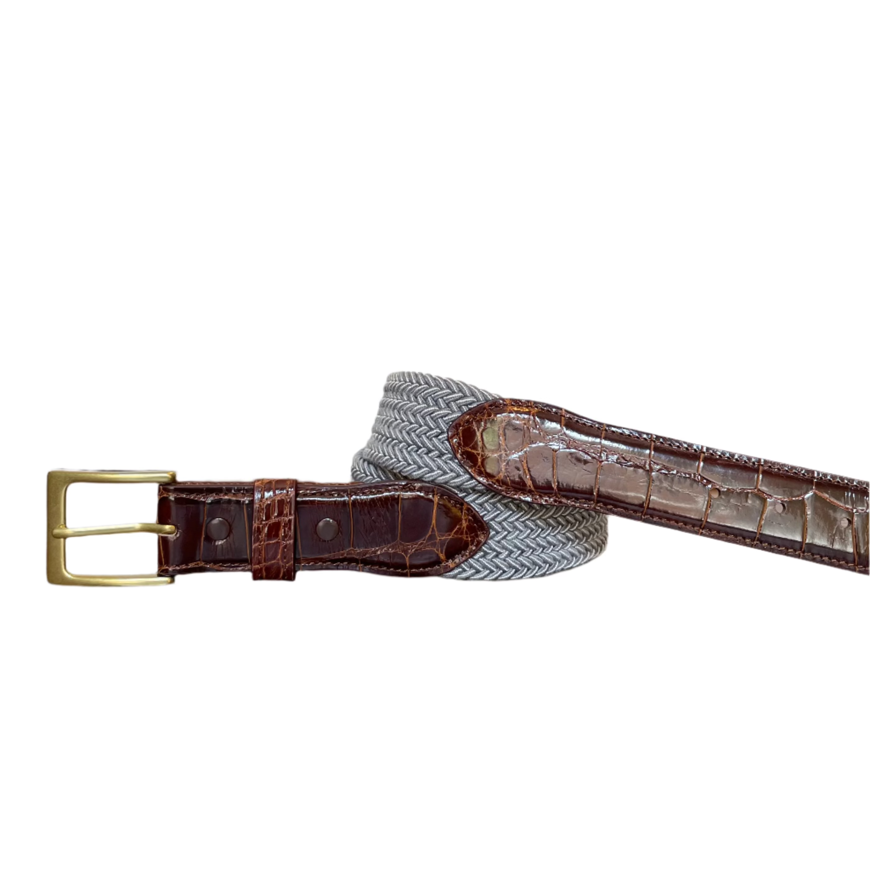 The Stretch Belt, Grey & White