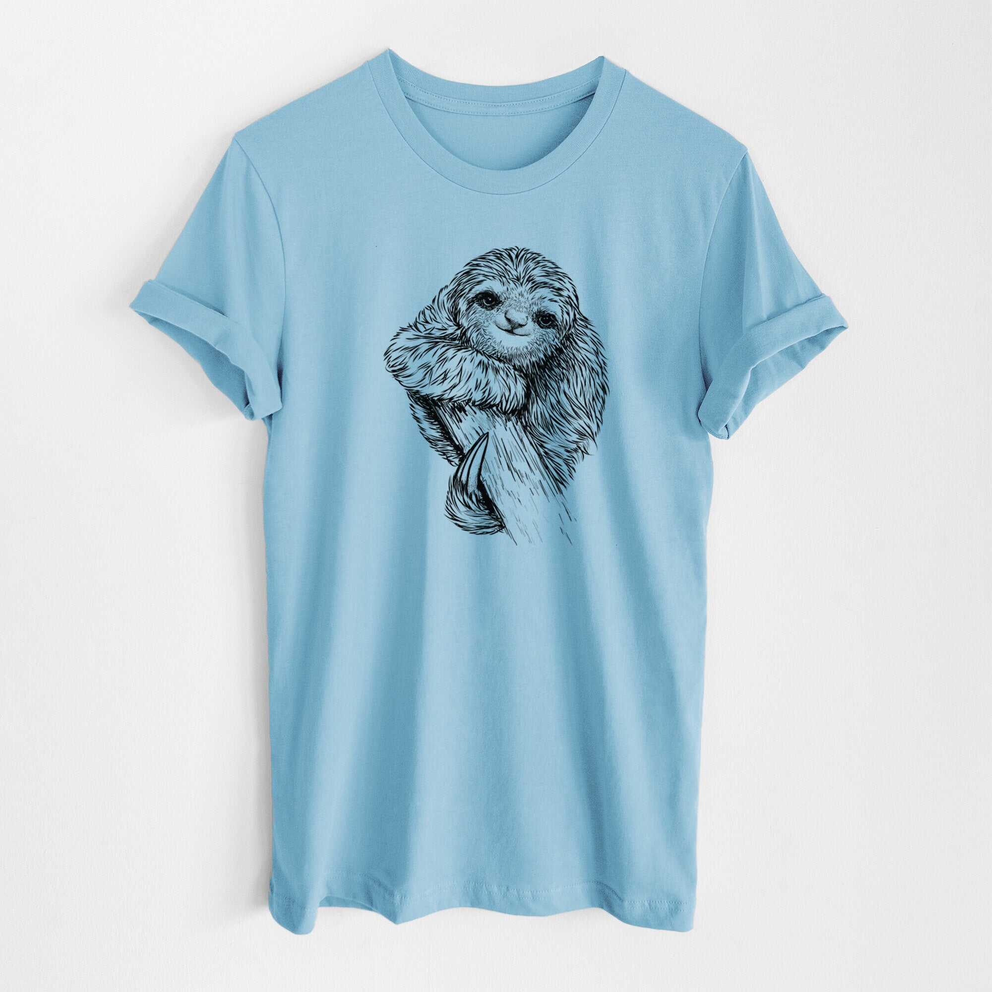 Pygmy Three-toed Sloth - Bradypus pygmaeus - Lightweight 100% Cotton Unisex Crewneck