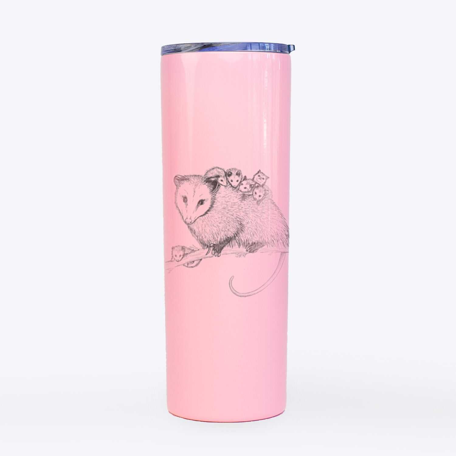 Mama Opossum with Babies - 20oz Skinny Tumbler