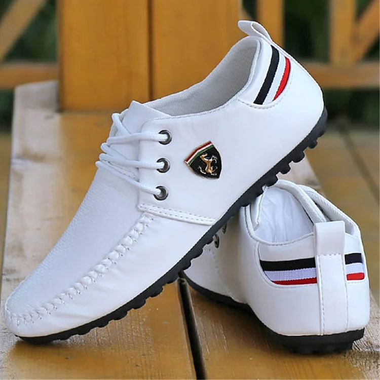 Men's Comfortable Waterproof Anti-Slip Italian Genuine Leather Driving Shoes