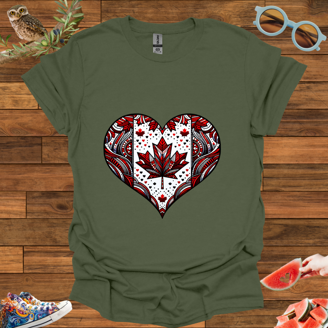 ZCKBDCanada Heart T-Shirt