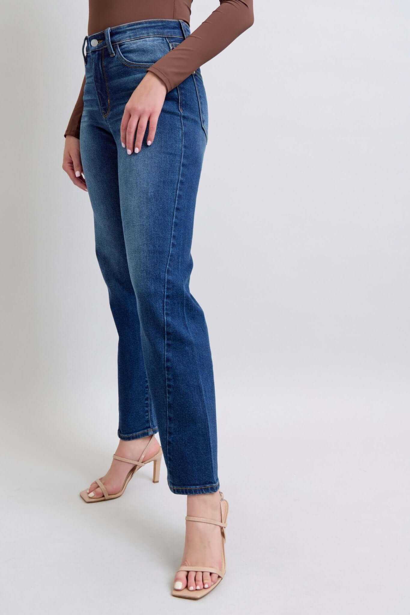 Judy Blue Side Seam Straight Leg Jeans