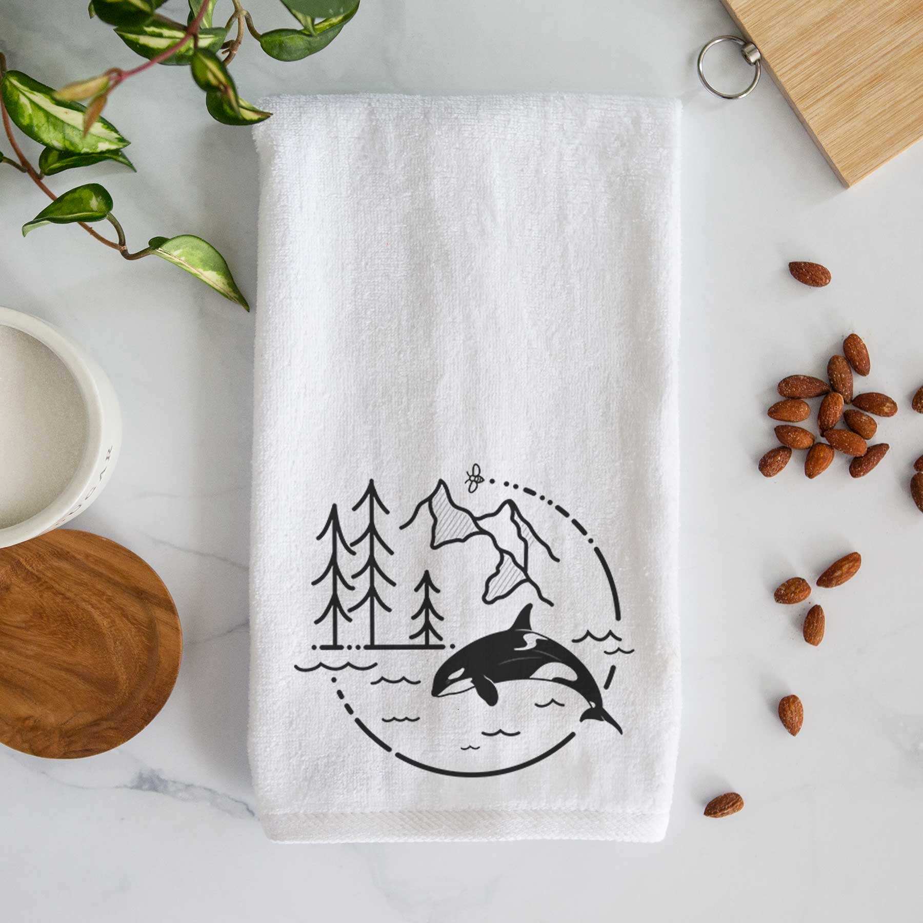 It's All Connected - Orca Premium Decorative Hand Towel