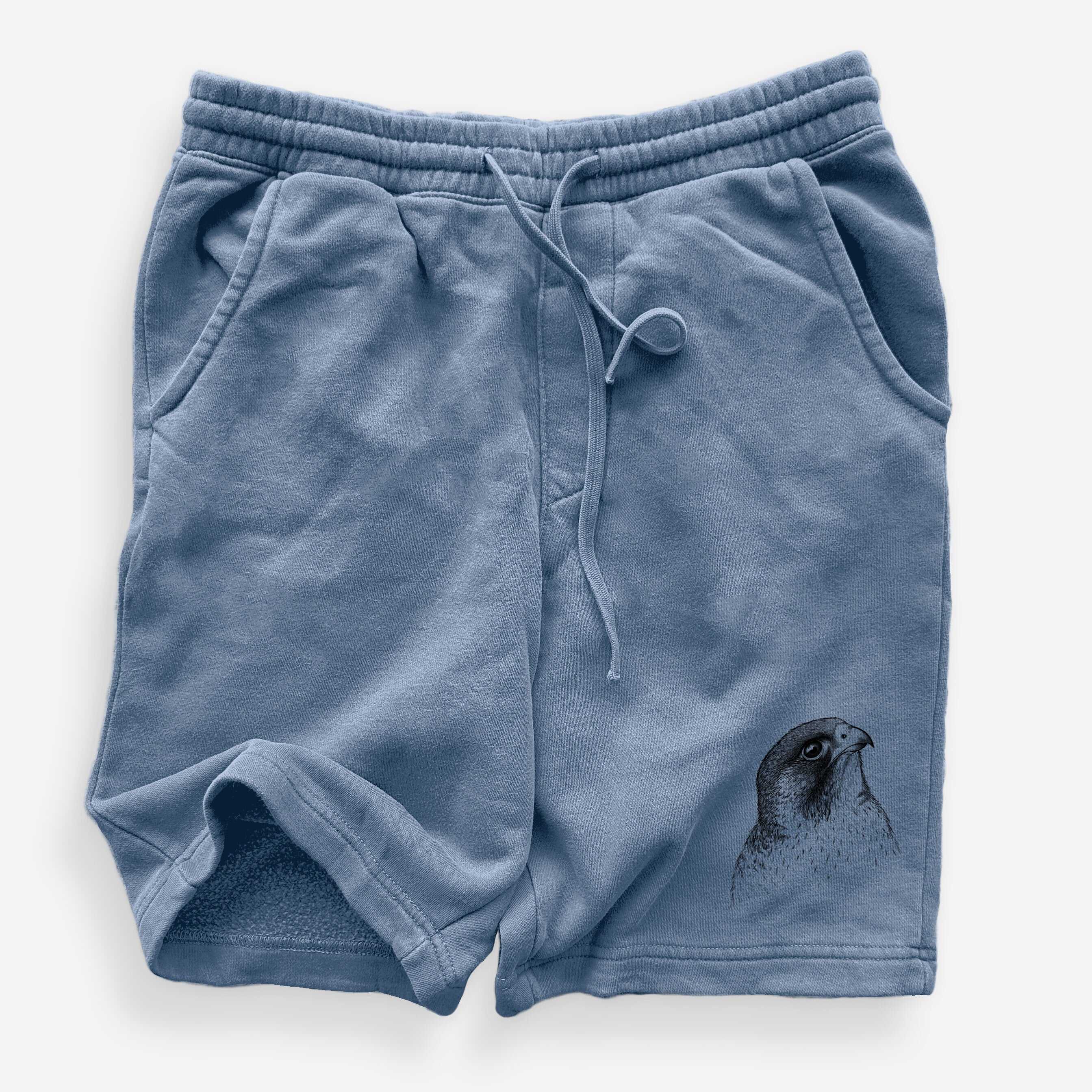 Peregrine Falcon - Falco peregrinus - Unisex Pigment Dyed Shorts