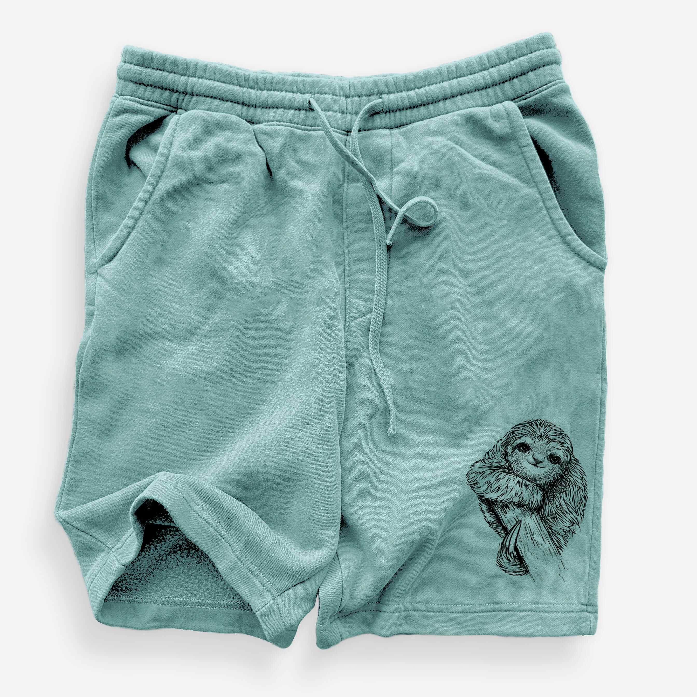 Pygmy Three-toed Sloth - Bradypus pygmaeus - Unisex Pigment Dyed Shorts
