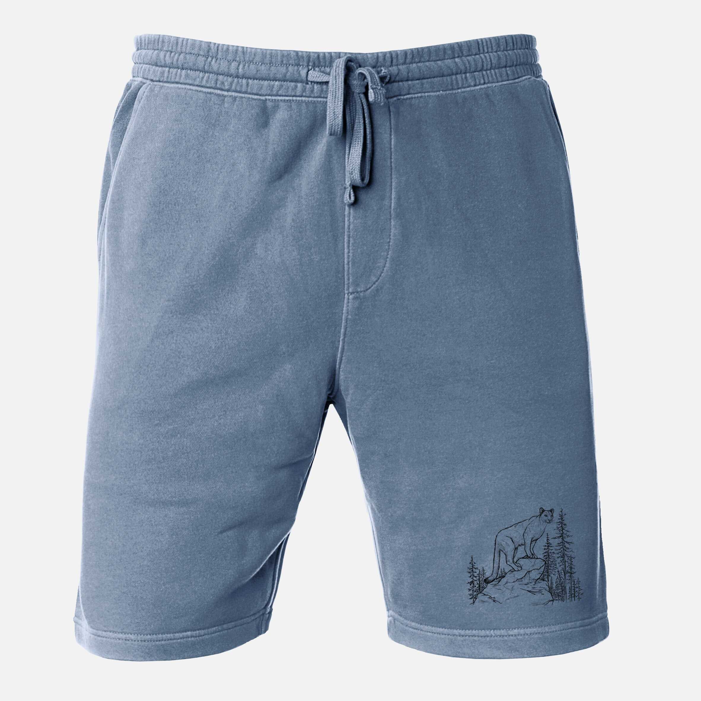 Mountain Lion - Puma concolor - Unisex Pigment Dyed Shorts