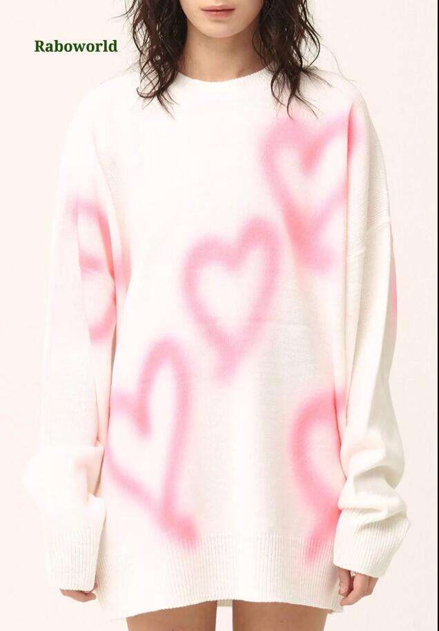 Raya Heart Printed SweaterDress