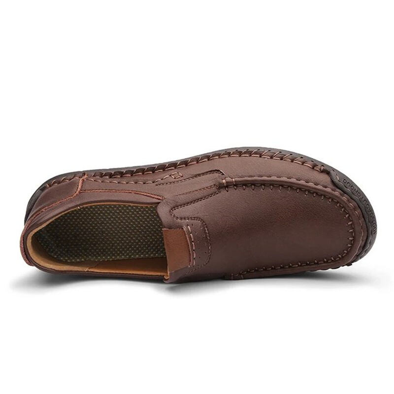 Men's Hand-Stitched Slip-On Orthopedic Leather Shoes Loafers