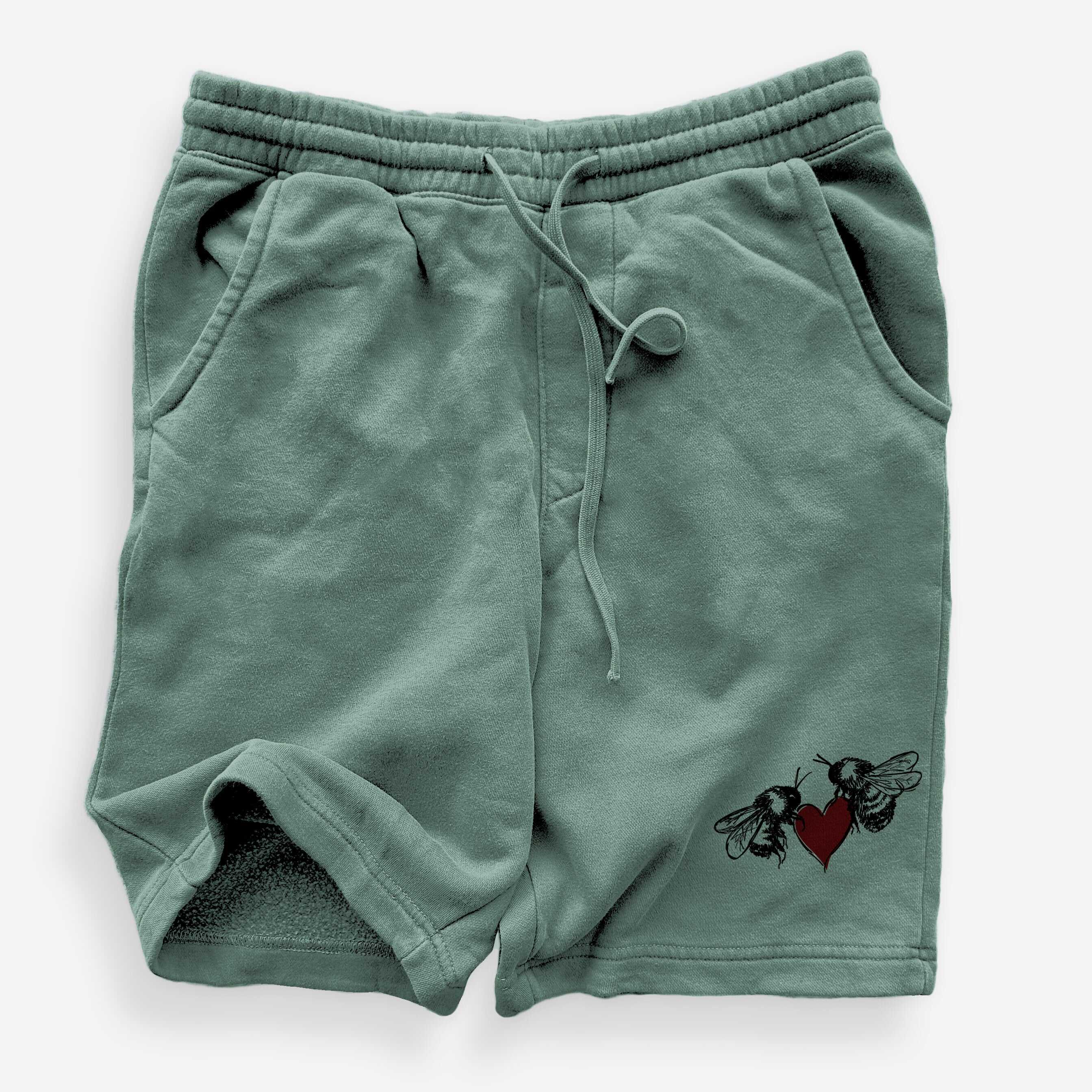Love Bees - Unisex Pigment Dyed Shorts