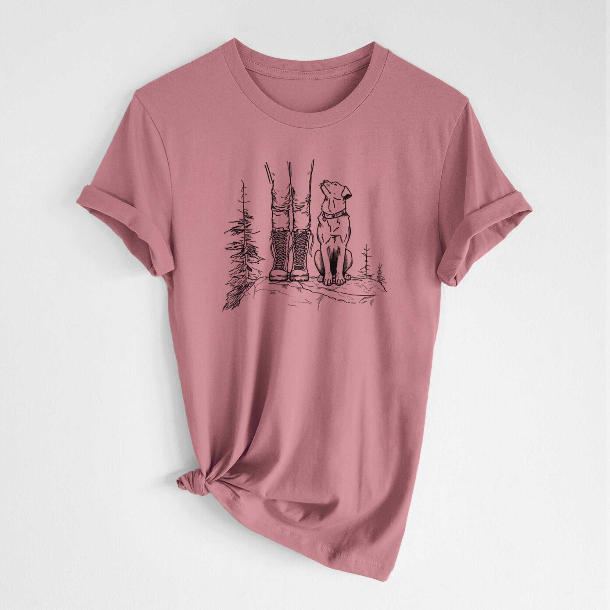 Trail Companions - Hiking with Dogs - Lightweight 100% Cotton Unisex Crewneck