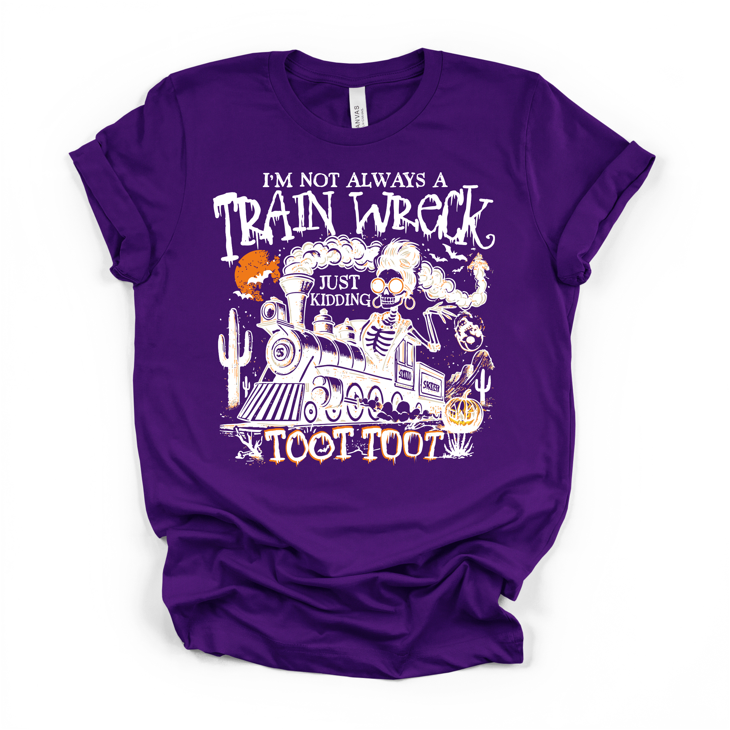 Im Not Always A Train Wreck T Shirt (White Design)