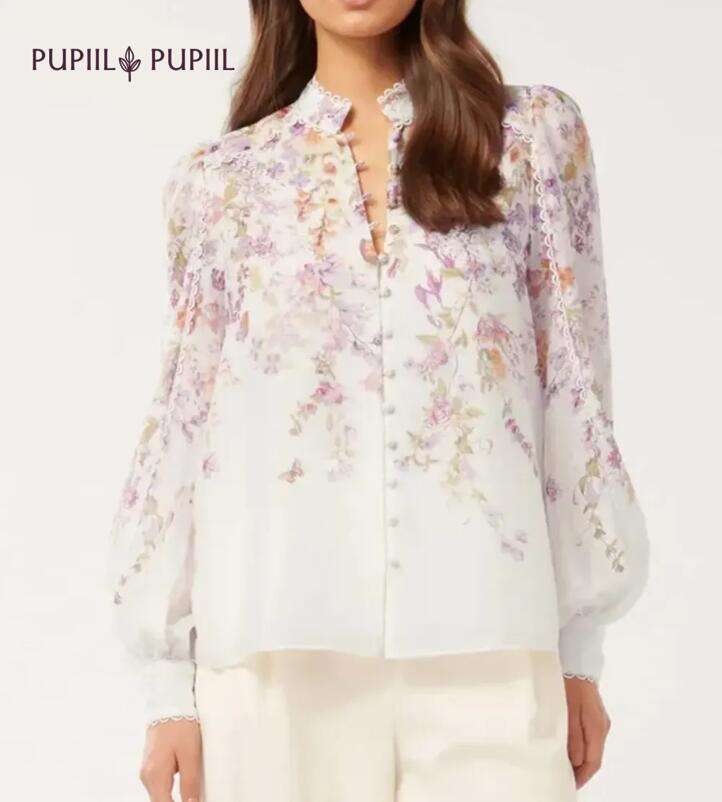 Trim Detail Blouse