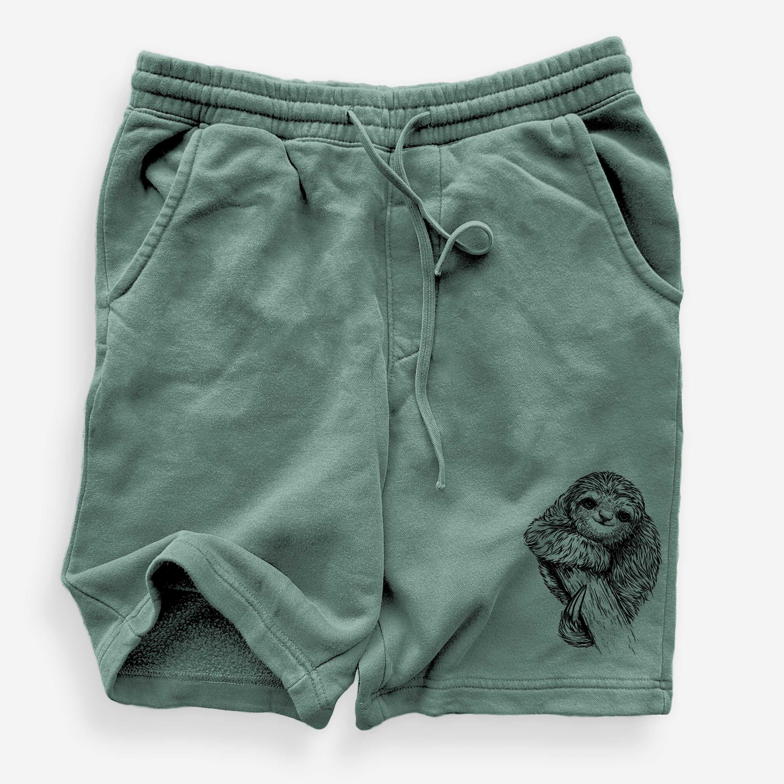 Pygmy Three-toed Sloth - Bradypus pygmaeus - Unisex Pigment Dyed Shorts